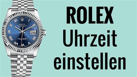 rolex uhrzeit anpassen.